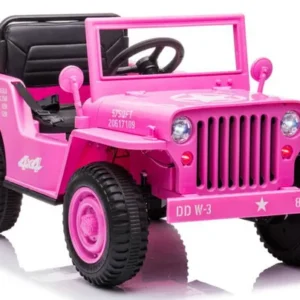 ride on toy 12v single seat kids car pink